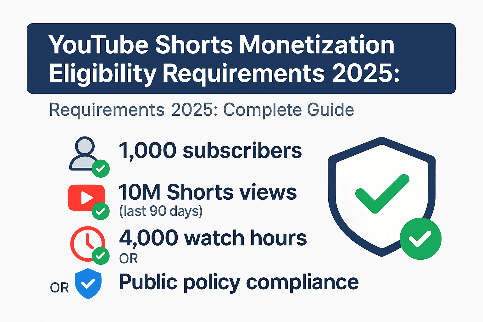 YouTube Shorts Monetization Eligibility Requirements 2025: Complete Guide